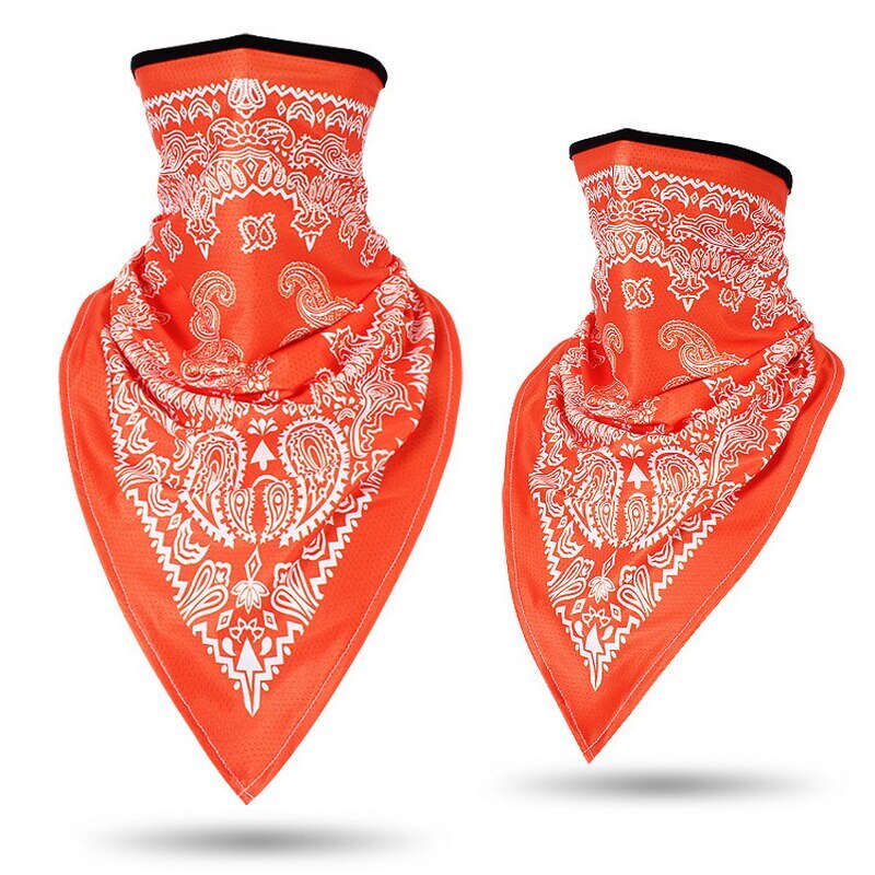 Unisex Windproof Thin Wrap Scarf Men Women Face Scarf Bandana Ear Loops Face Balaclava Neck Gaiters Digital Printed: 15-1pc