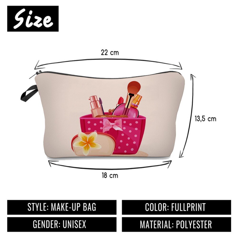 Jom Tokoy, bolsa organizadora de cosméticos, caja de maquillaje wiz, bolsa de cosméticos con impresión por transferencia térmica, bolsa de maquillaje de de para mujer