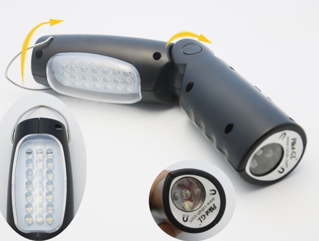 Multifunctional 2 in 1 Rechargeable Led tool light led inspection light led work lamp led flash for Garage Camp emergency used