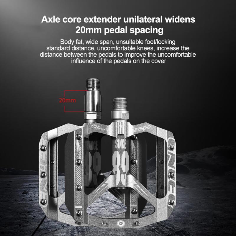Fiets Pedaal Extender Extension Mtb Pedaal As Extender Accessoires Chroom-molybdeen Staal Lager Extender Fietsonderdelen