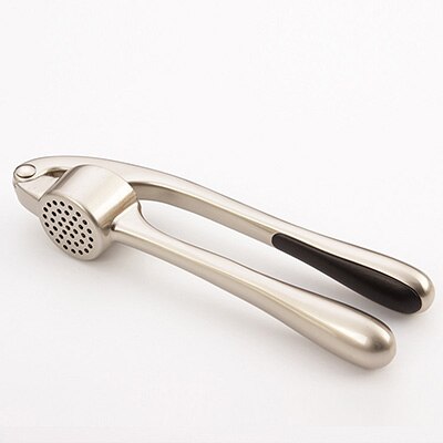 De Metal de la prensa de ajo molino trituradora, picadora Presser cortador rallador de exprimidor con gran utensilios de cocina con mango: 02