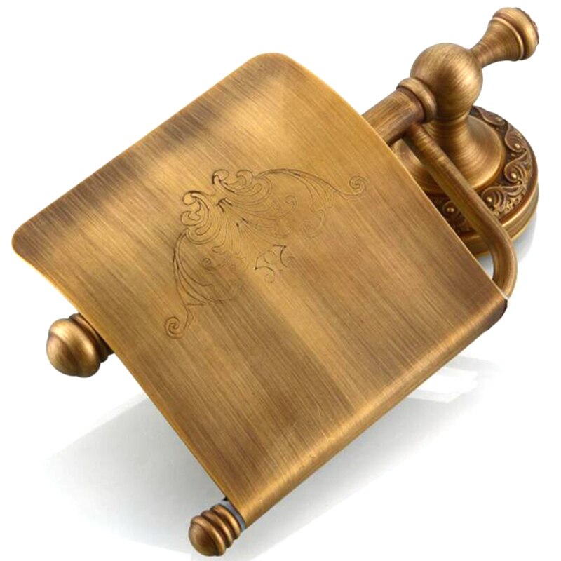 Carta Cremagliera in Ottone Massiccio Bronzo Antico anello di Tovagliolo di Carta Rotolo di Carta Cremagliera Cremagliera Della Parete Accessori per il Bagno Cremagliera Del Tessuto: Default Title