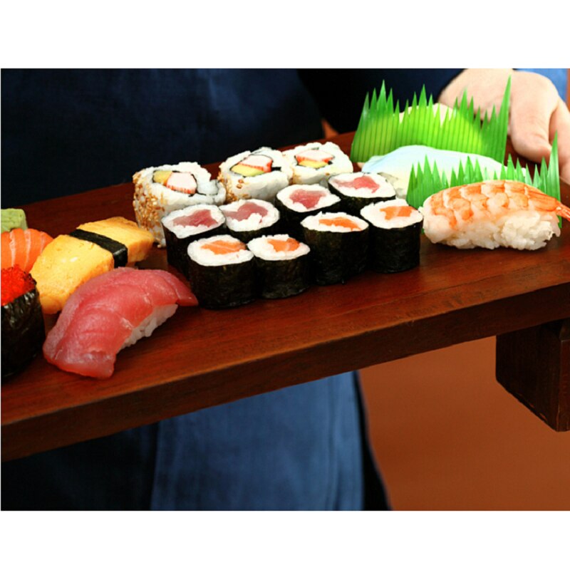 (1000pz) Verde Foglie di Cucina Giapponese Sushi Decorazione Decorazione Piatto Piatto di Sashimi Piatto di Decorazione