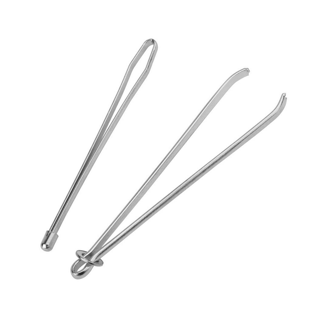 2 stk metal tråder clip snoretræk elastisk bånd tråd pincet gør-det-selv taljebånd håndværkstøj elastisk reb værktøj syning gadget