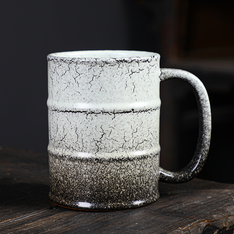 Kubek ceramiczny o dużej pojemności Kreatywny kubek robić kawy: Pomarańczowy