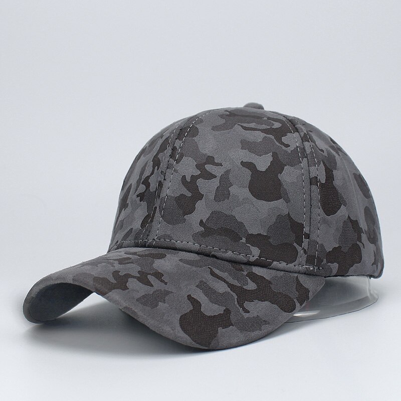 Camouflage baseball cap til kvinder og mænd forår sommer udendørs snapback sol hat cadet casquette baseball caps ruskind far cap: C
