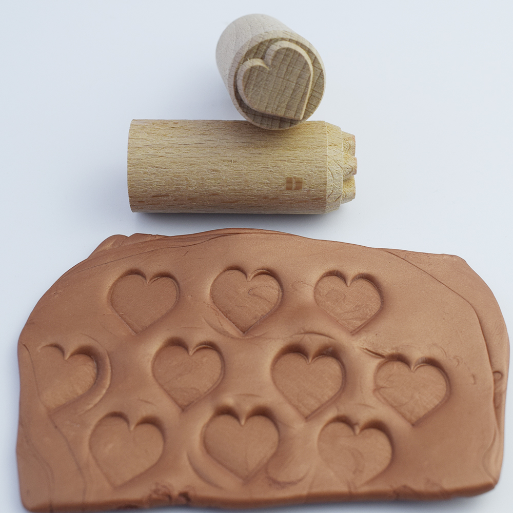 Más sellos de patrón para arcilla, bonita flor, hoja, textura Animal, sello en relieve, bloque de madera, sellos de cerámica, herramienta de arcilla polimérica de cerámica