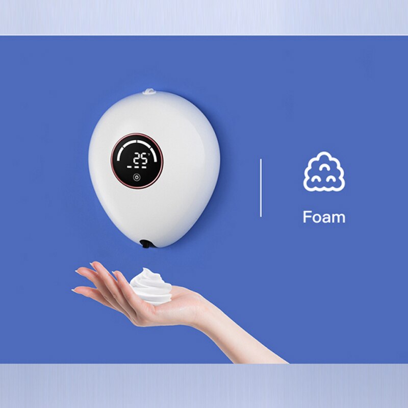 400ml Automatic Soap Dispenser Foam/Spray Wall Mounted Hand Free Touchless Sensor Soap Dispenser Bathroom Washing Hand Machine: foam style