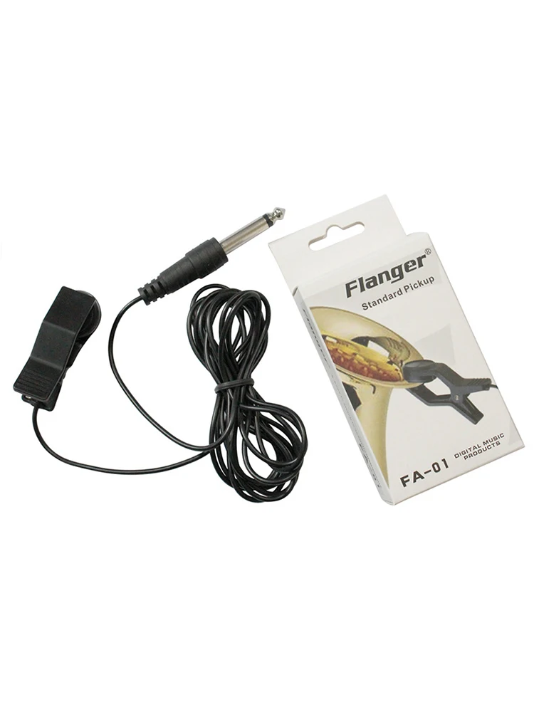 Flanger Gitaar Pickup Professionele Clip Op Microfoon Gitaar Accessoires Pickup voor Viool Banjo Mandoline Ukelele Sax FA-01: Default Title