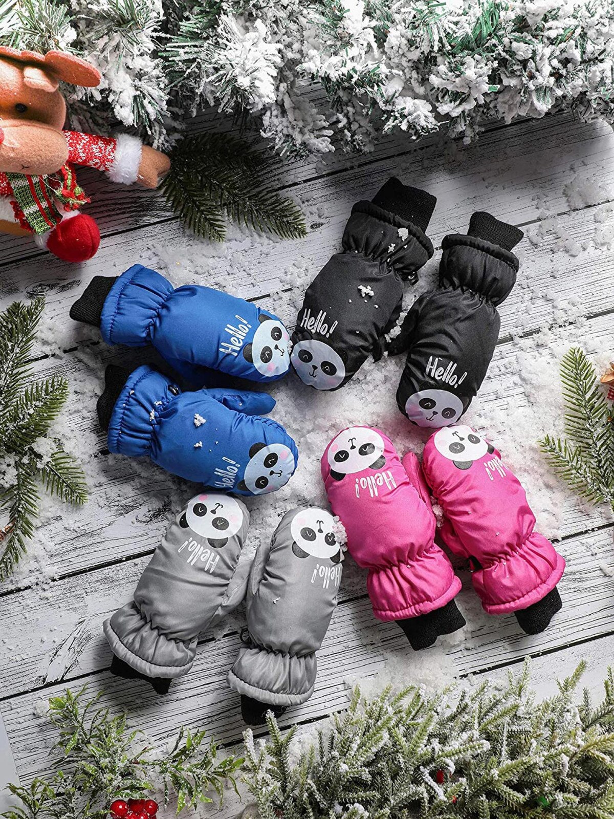 Anti-Unterhose Karikatur Leder freundlicher Winter Warme Handschuhe Winddicht Für freundlicher freundlicher Ski Radfahren Klettern Ich bin Freien Wasserdichte Handschuhe