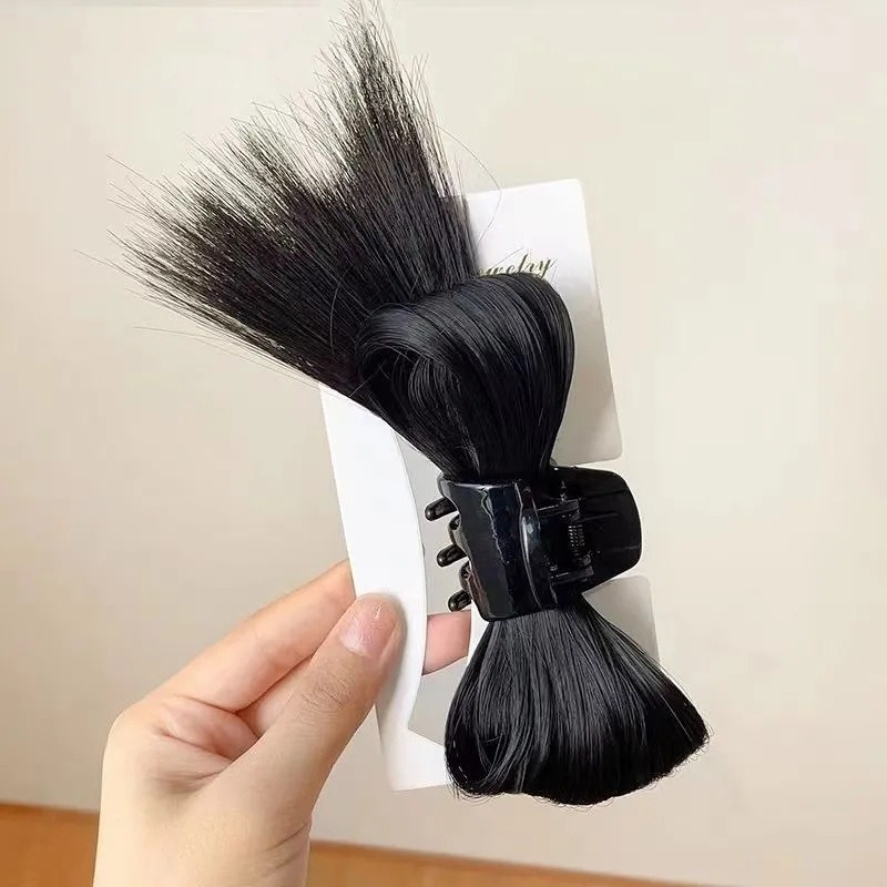 Pince à cheveux en forme de plume élégante pour perruque, pince à queue de cheval, fille, Woemn Sweet Y2K: Lavande