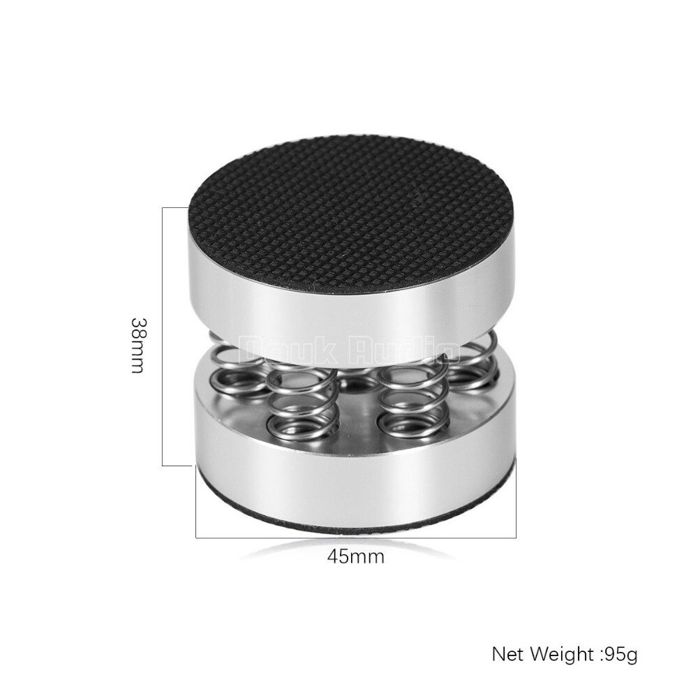 Douk Auido 4 pièces aluminium ressort flotteur Isolation Stand haut-parleurs pointes pour HiFi CD lecteurs amplificateur accessoires