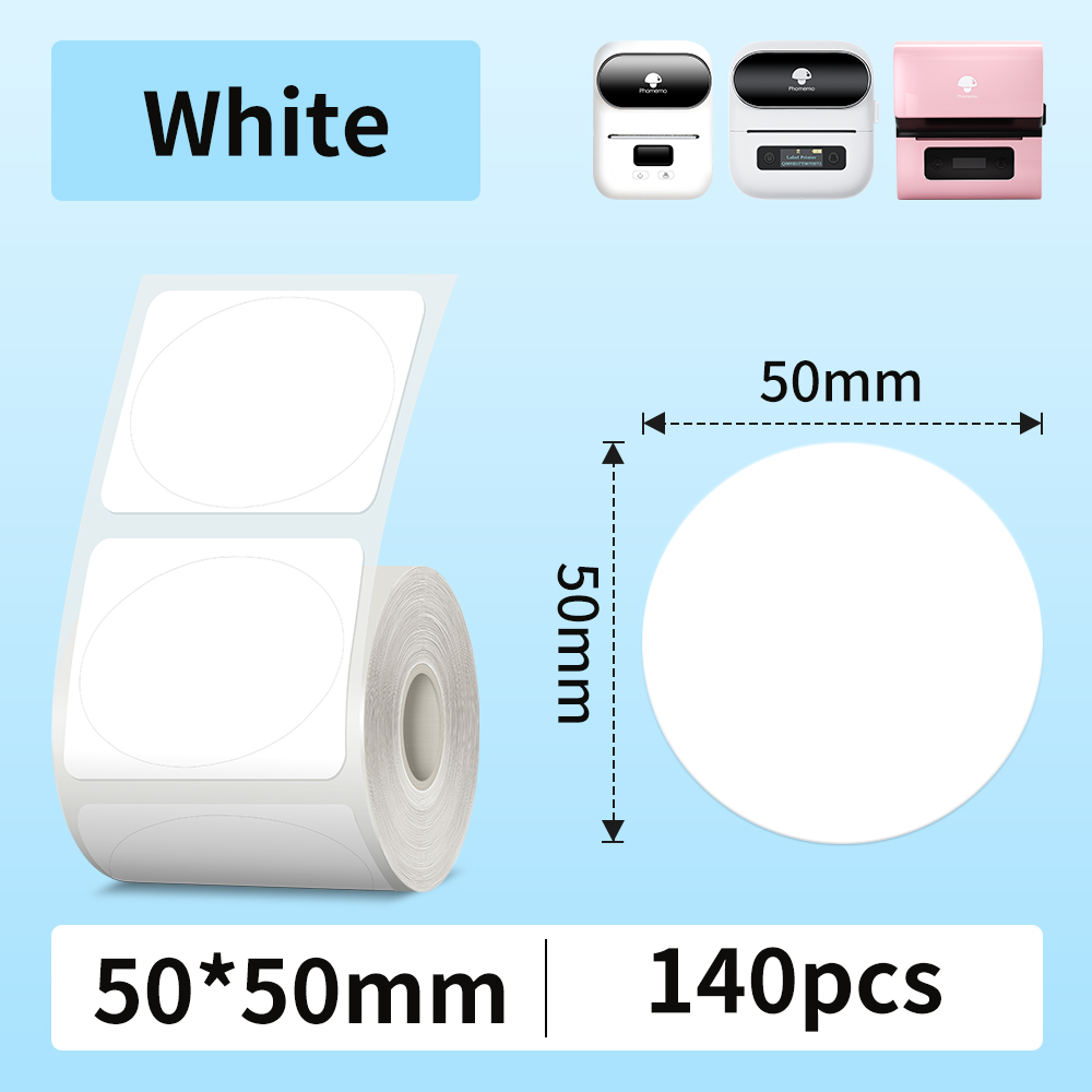 Phomemo Etikettendrucker-Papier, M110 Etikettenklebepapier, weiß, wasserfest, Thermoaufkleber für tragbare Drucker M110 M221 M200 M220: light orange