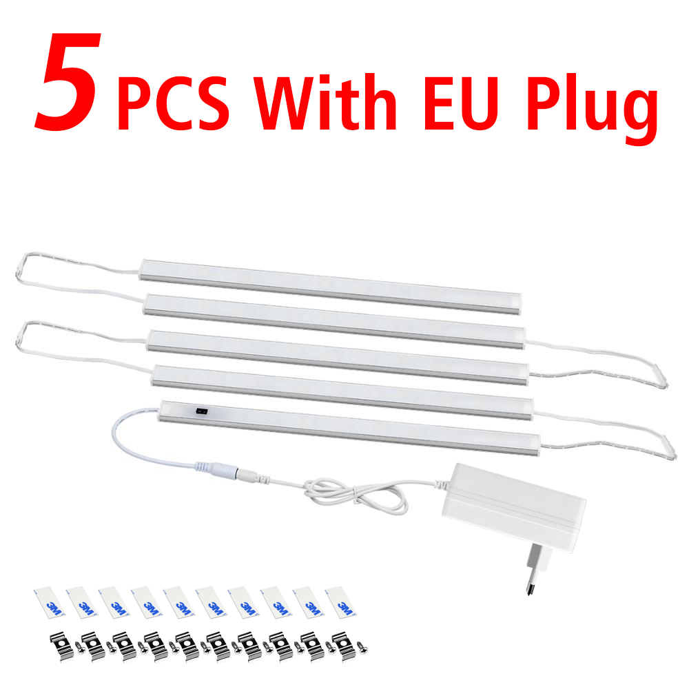 Sensor LED Bar Lamp 1-5PCS Serie Verbinding voor Keukenkast Garderobe Hand Sweep Licht Zwaaien Bewegingsdetectie DC12V -EU Plug: YELLOW / Licht Geel