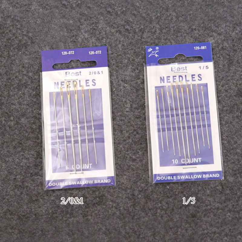 5/6/10pcs Craft Leather Stitching Tools Round Head Steel Pin Stitch Needlework Sewing DIY Leathercraft Curved Sharp Needles