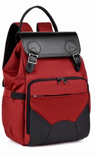 Waterdichte luiertas voor mama, zwangerschaps- en luierrugzak, kinderwagen, baby-organizer, verschoontas voor de verzorging van mama.: Rood