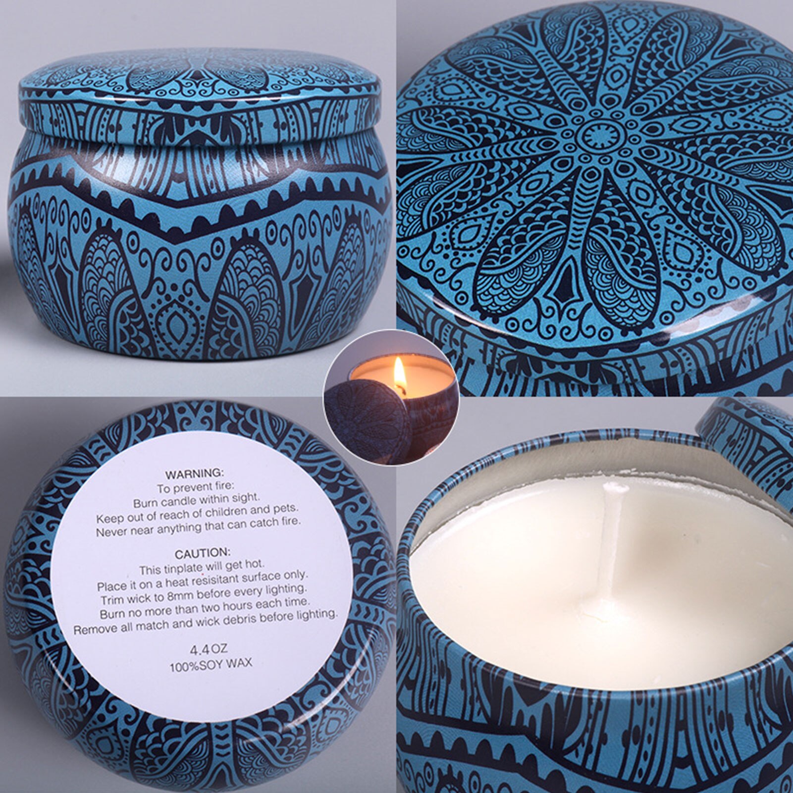 4PCS Scented Candles Aromatherapy Eco-friendly Candle