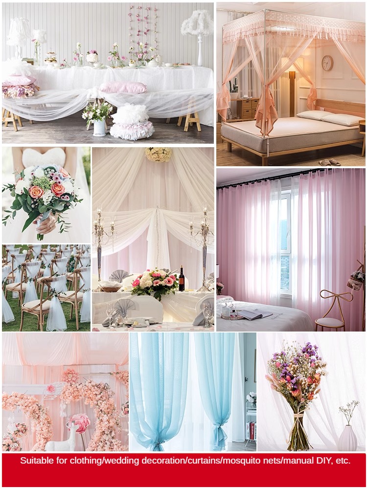100 x 150 cm Organza-Stoff, weißer Tüll, Hochzeitsdekoration, Schleife, Kopfbedeckungen, Stoffe, transparent, Hart, transparenter Tüll, Meterware
