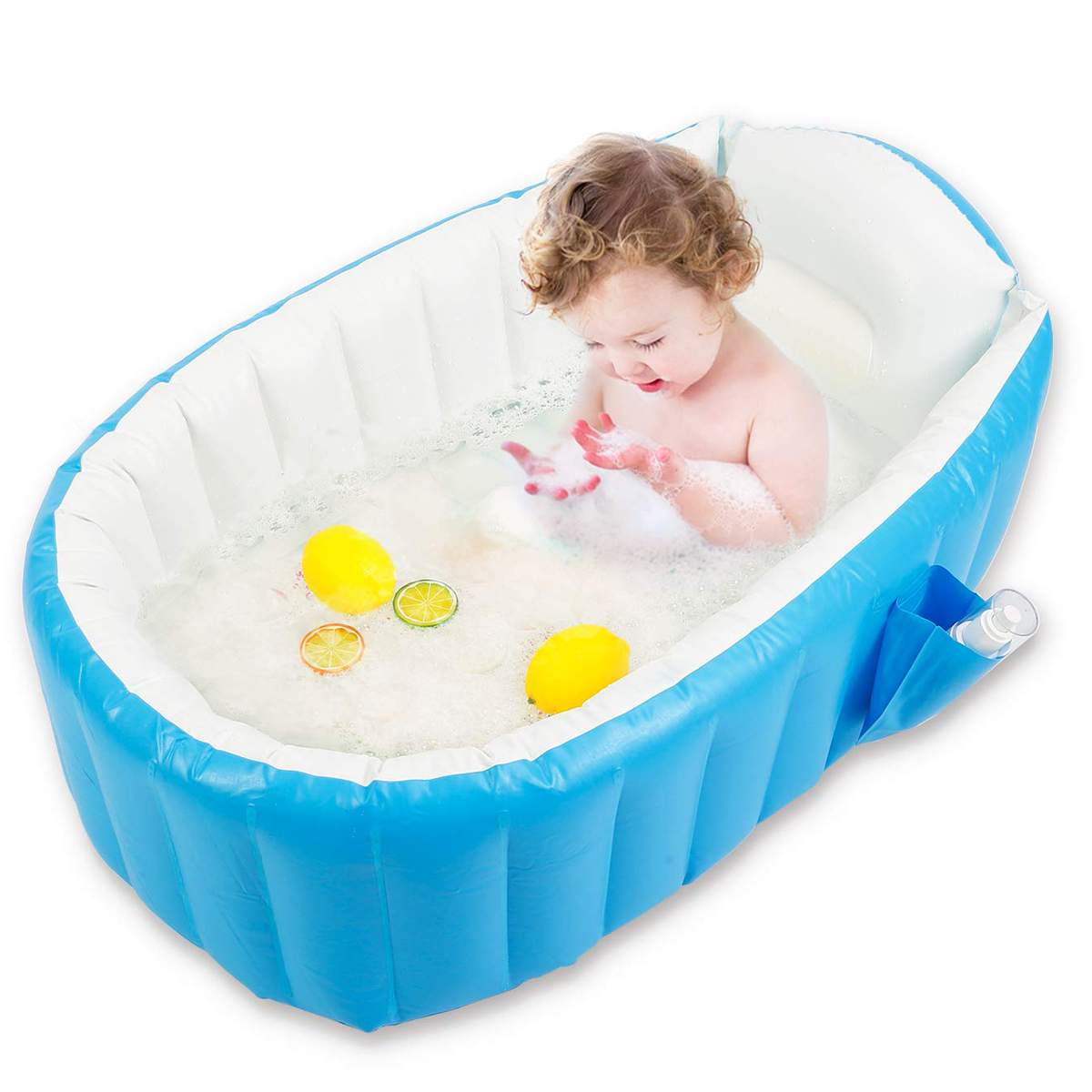 Draagbare Baby Bad Opblaasbaar Bad Baby Bad Kussen Warm Warm Houden Vouwen Bad Bad Douche Tool 98x65x28cm