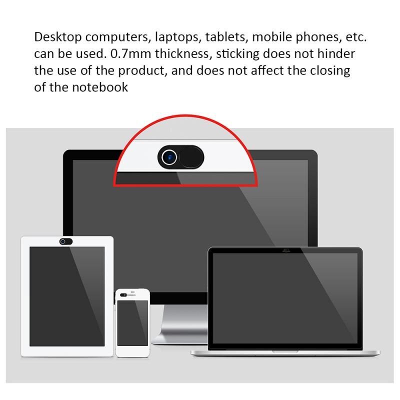 Anteriore Del Telefono Mobile Lente In Metallo Della Copertura Della Protezione della Privacy Autoadesivo Per Il Telefono Tablet Webcam Del Computer Portatile di Scatto Della Macchina Fotografica Della Copertura Cursore