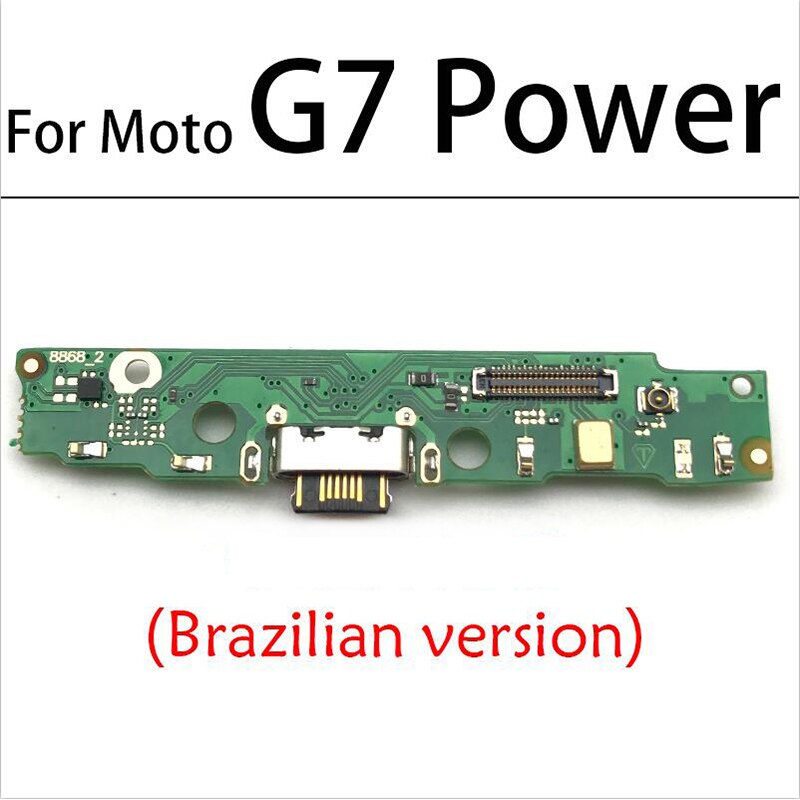 Dock Connector Charging Charger Port Board For Motorola Moto G5 G4 G6 G7 G8 G9 Play Plus One Macro Hyper Power USB Flex Cable: G7 Power Brazil