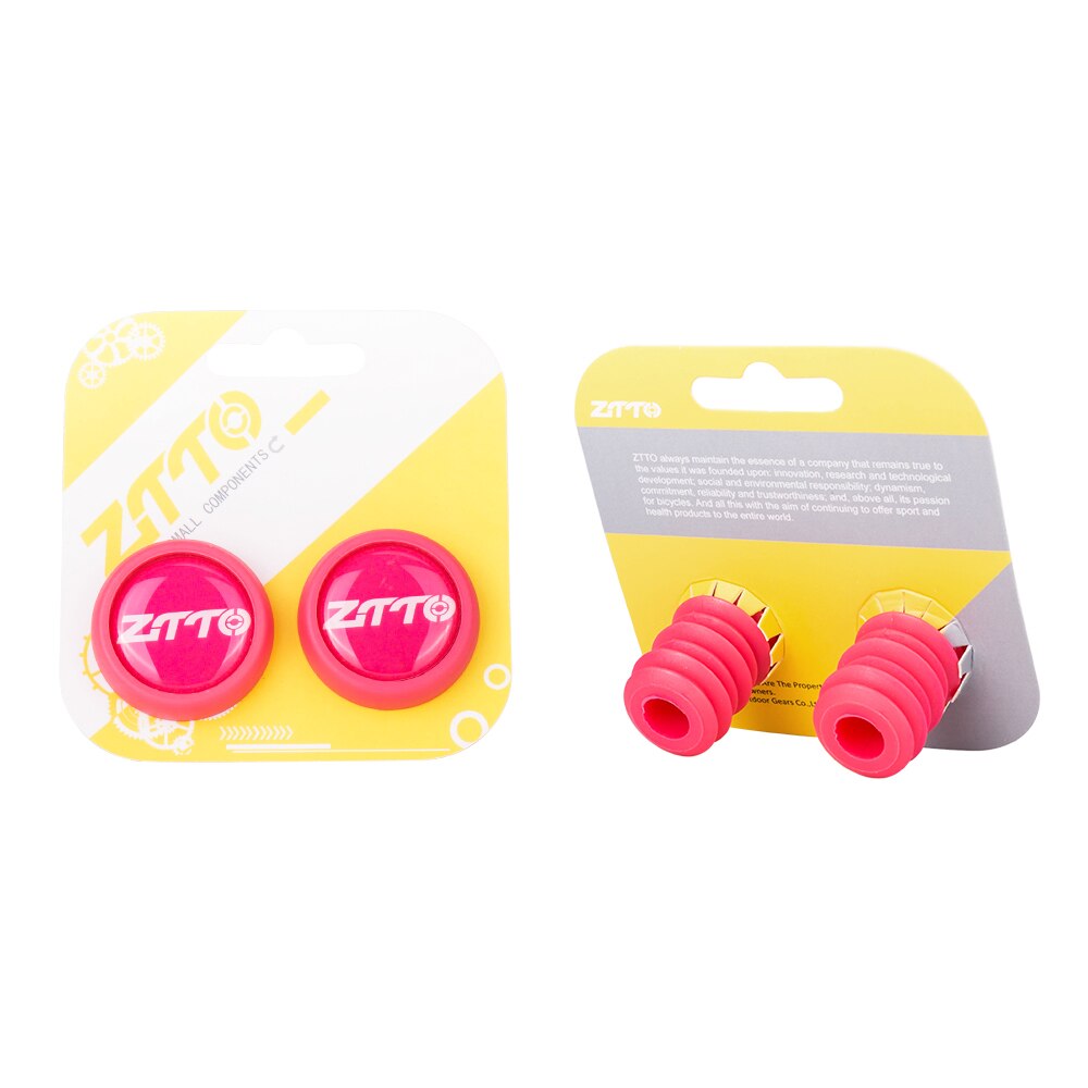 ZTTO 2 pezzi MTB tappi terminali manubrio bici da strada gel di silice tappi manubrio manubrio colorato estremità manubrio tappi tappi