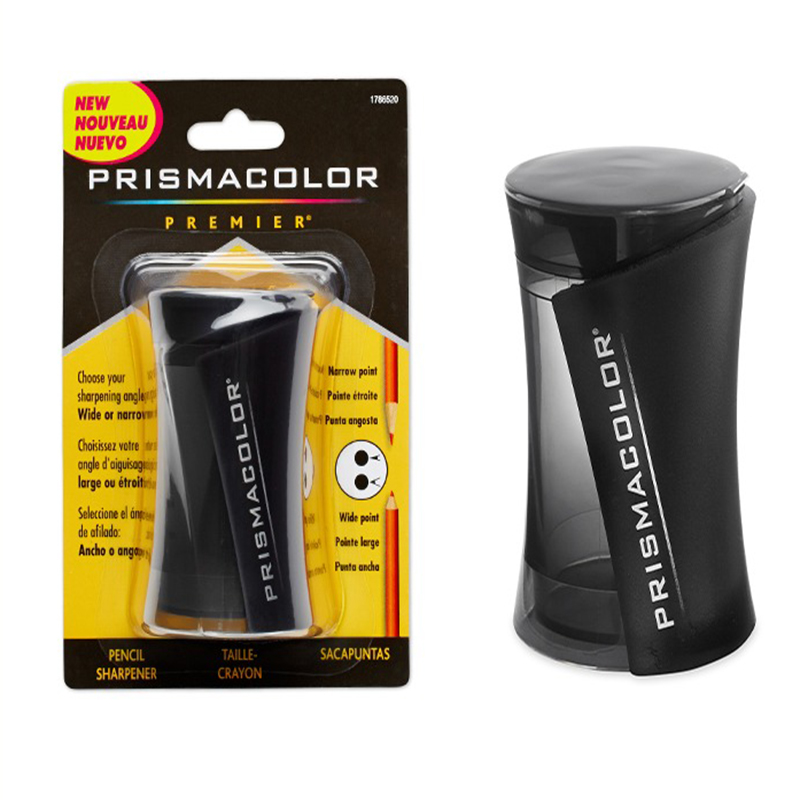 Sacapuntas American Prismacolor Premier con doble orificio, un punto ancho y fino para cobertura y detalles afilados, sacapuntas para escuela y oficina