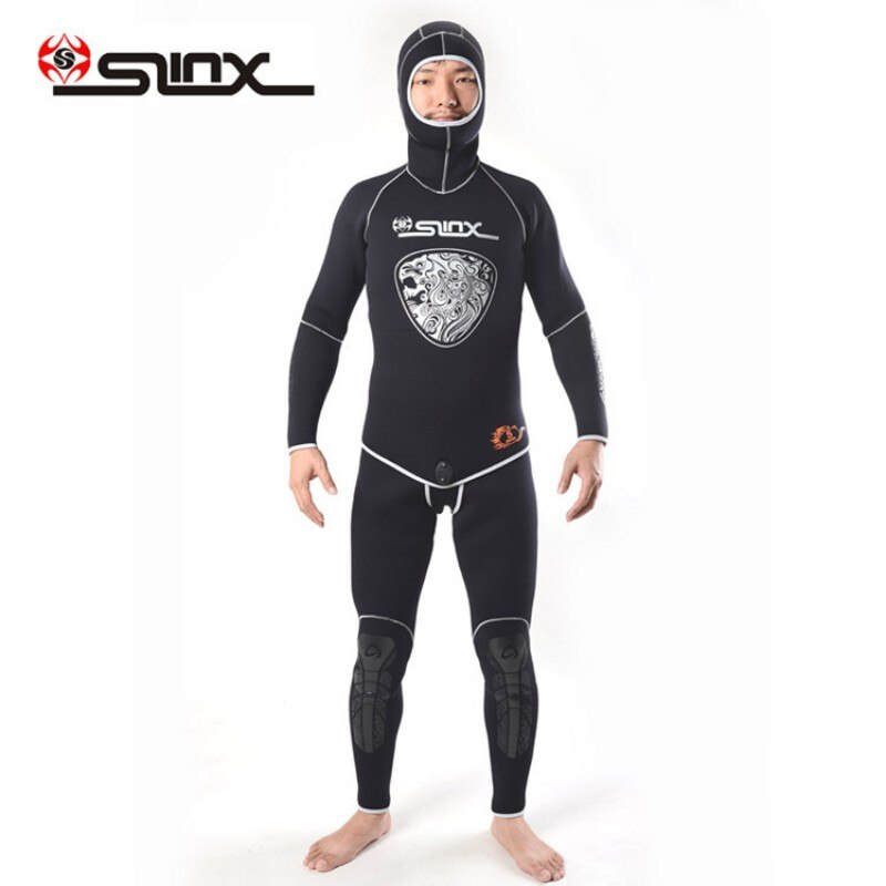 5MM Wetsuit 2 Piece Hood Wet Suit Scuba Wet Suit Diving Spearfishing Farmer John Neoprene Stretch Max Wetsuit