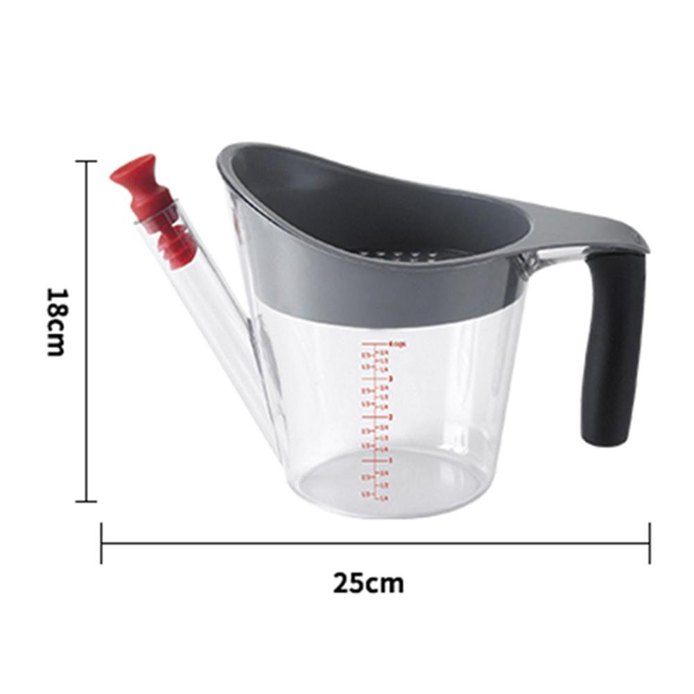 Multifunctional Good Grips With Scale Fat Gravy Separator Gravy Measuring Cup Wake-up Meat Pot Soup Collection Kitchen Tools