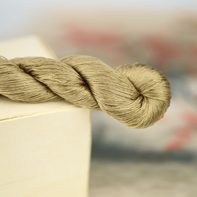silk embroidery thread / 100% silk thread /hand embroidery embroider cross stitch/khaki series/7 pure colors: 4