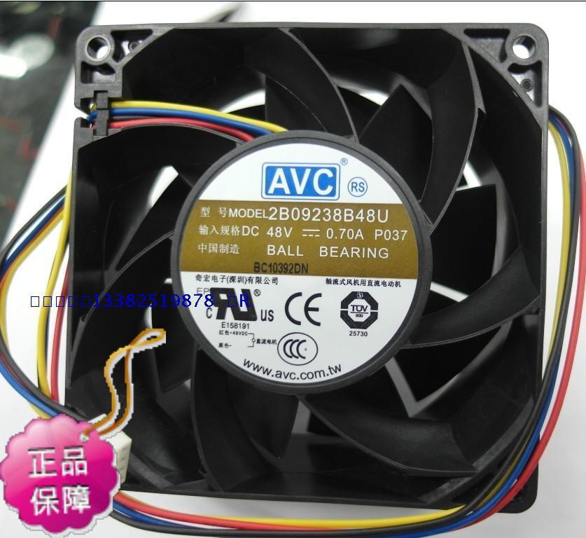 Ventilador de refrigeración Axial AVC 2B09238B48U dc48v 0.7A, alta velocidad, giratorio,