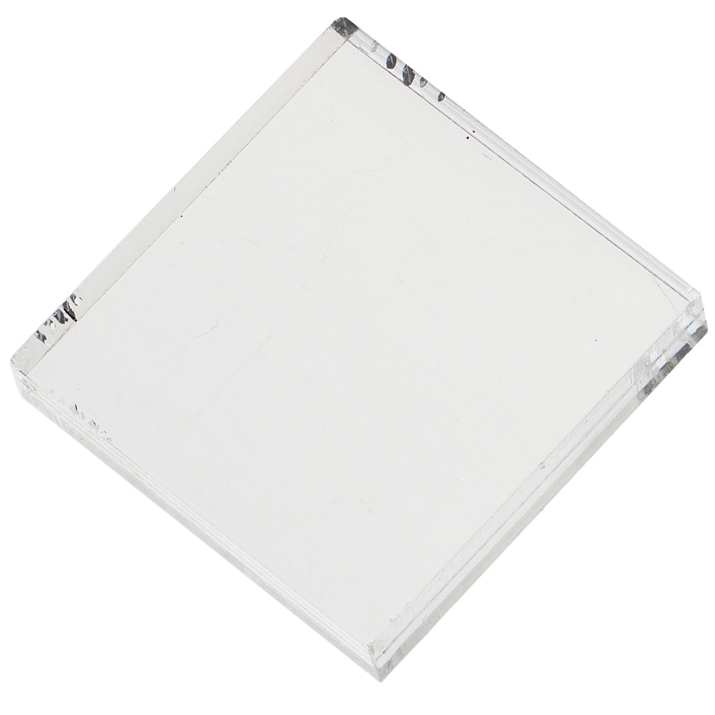 Vierkant acrylblok, transparant stempelblok voor scrapbooking fotoalbum 5 x 5cm