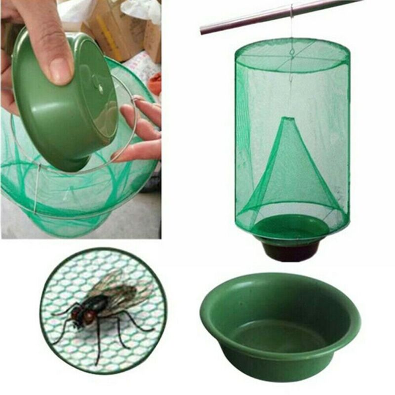 The Ranch Fly Trap - Outdoor Fly Trap - Killer Bug Cage Net Perfect For Horses