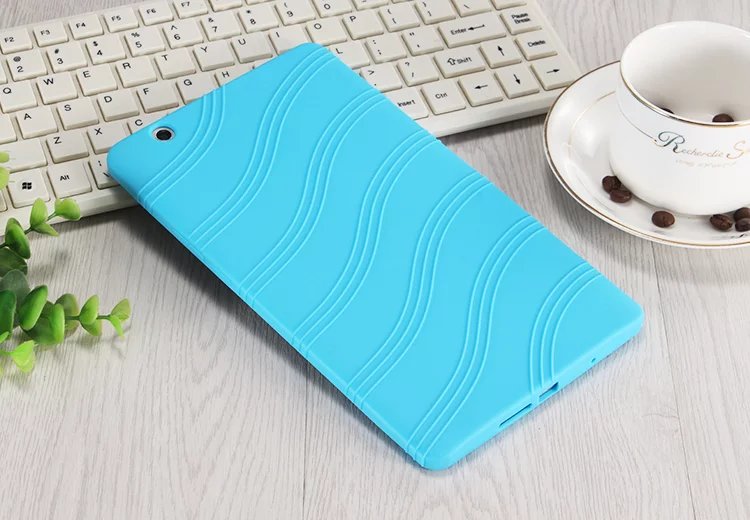 Silicone case for Huawei MediaPad M3 8.4 inch Docomo Dtab Compact D-01J soft silicon cover: Sky Blue