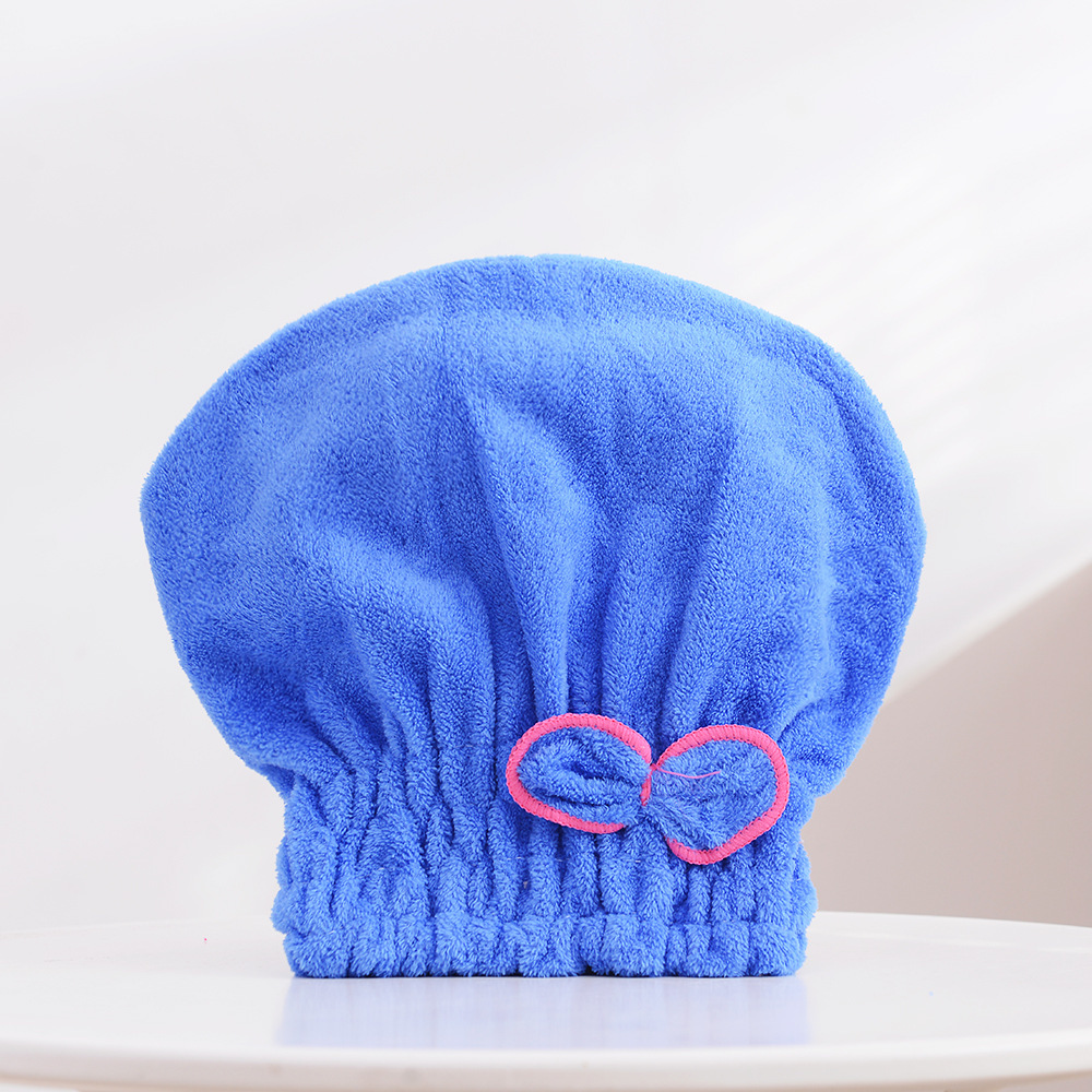 Gorro de ducha para mujer, microfibra para el cabello, secado rápido, baño, Spa, lazo, toalla envolvente, sombrero para accesorios de habitación: Blanco