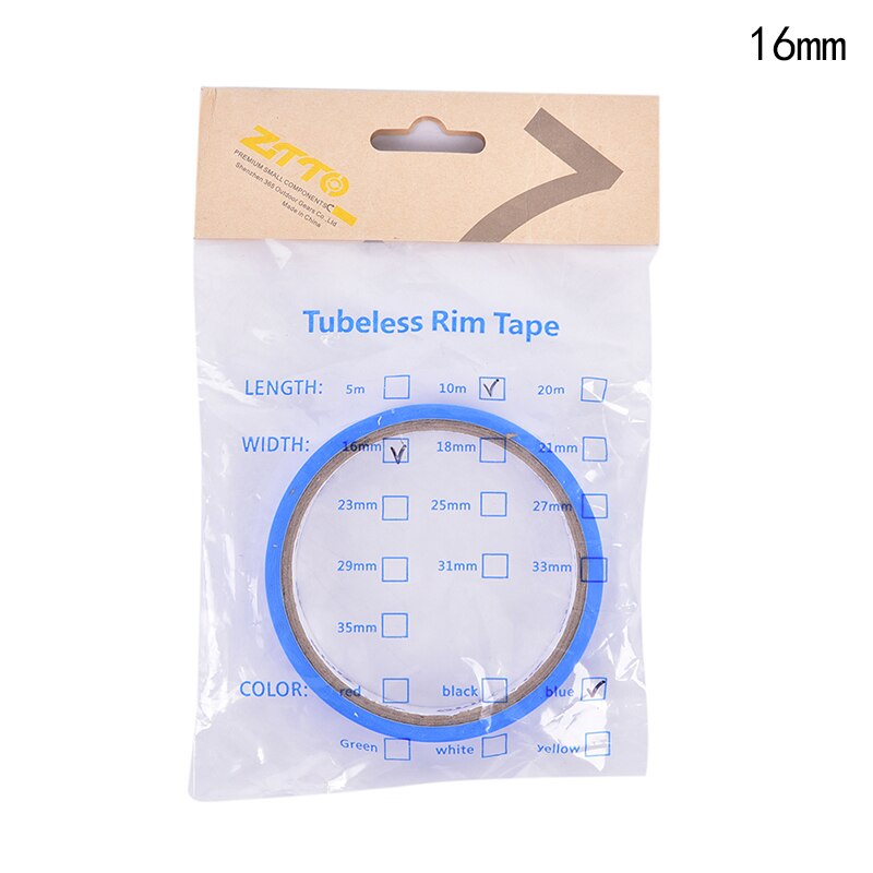 1Pc Nopp Speciale Lijm Fiets Tubeless Velg Tapes 10M Racefiets Velg Tape Strips Mountainbike Wiel Breedte 16-35Mm: 16MM