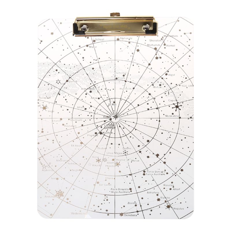 Portapapeles transparente A4 Starry Sky para Escritura, carpetas de archivos, portadocumentos, papelería escolar y de oficina