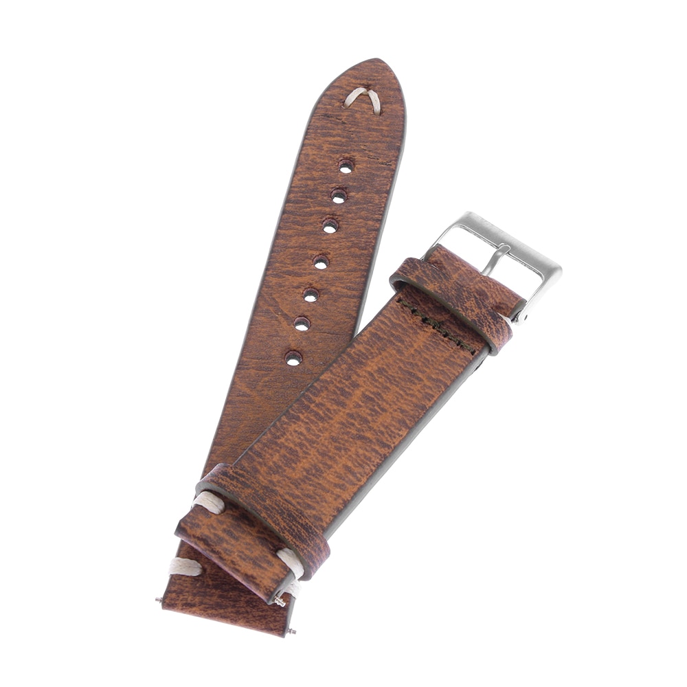 Bracelet pour montre 18mm Noir Cuir