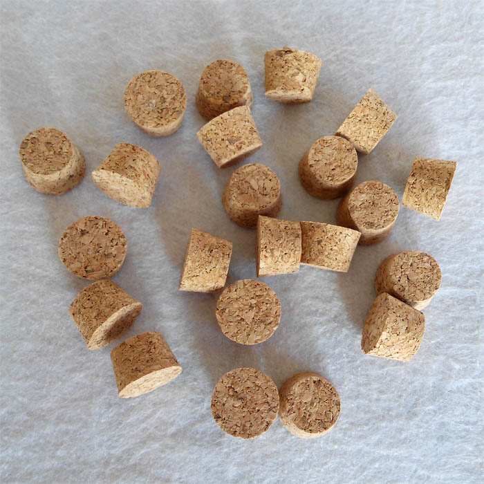 15*12*10mm Glass Test Tube Stoppers Small Glass Bottle Soft Winne Stopper Corks