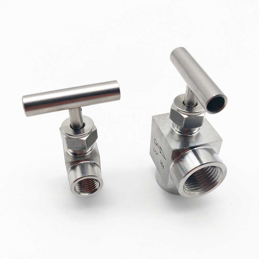 1/8" 1/4" 3/8" 1/2" BSP Female Thread 304 Stainless Steel Needle Valve Flow Control Valve