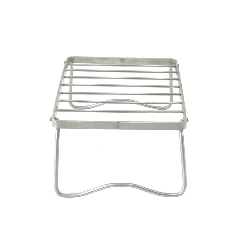 Burner Rack Stainless Steel Small Gas Stove Support Folding Campfire Charcoal Grill Stand: S