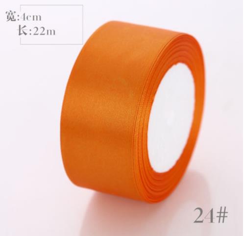 Corde d&#39;emballage en couleur 22m, largeur 4cm, ruban, cerclage de ballon, gif t, corde de fleurs, sangle lisse et brillante: Orange