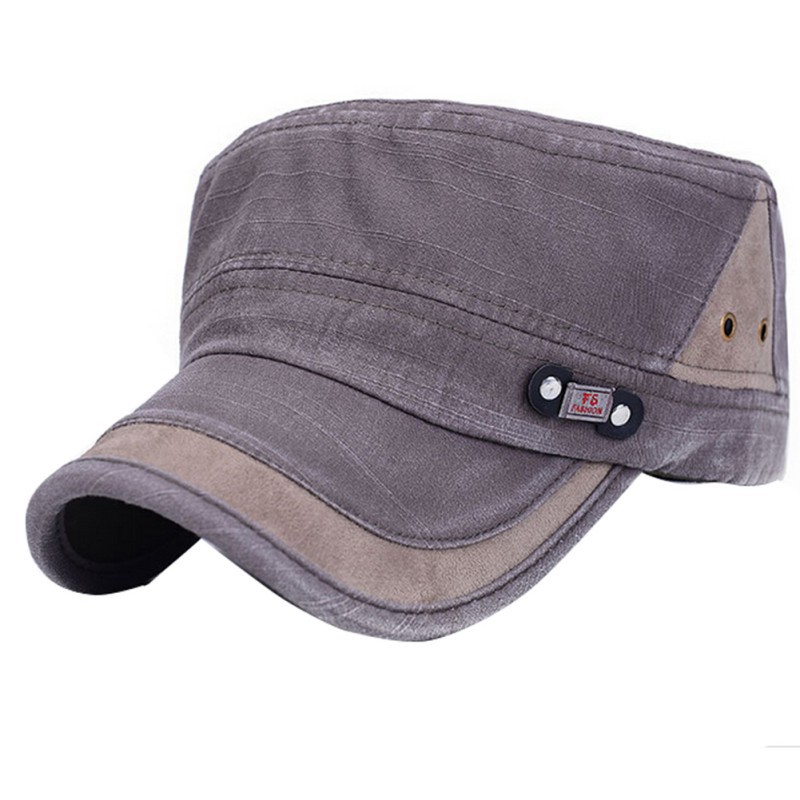 Klassieke Mannen Vrouwen Verstelbare Army Plain Vintage Hoed Cadet Baseball Cap