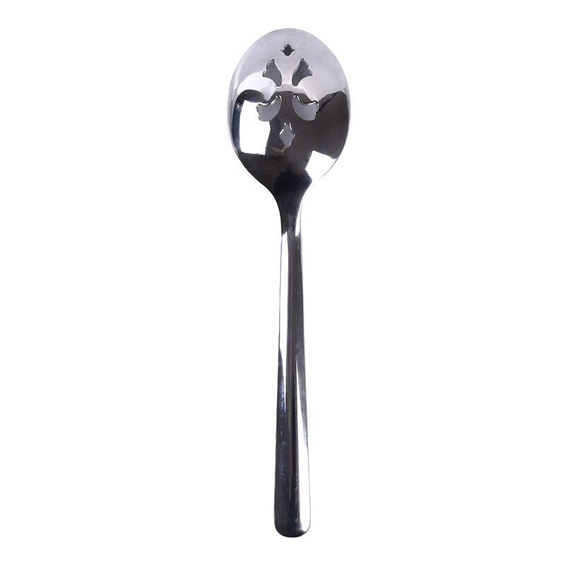 1PC Serving Spoon Set Slotted Skimmer Conlander Stainless Steel Durable Extra Fine Buffet Party Dinner Tableware