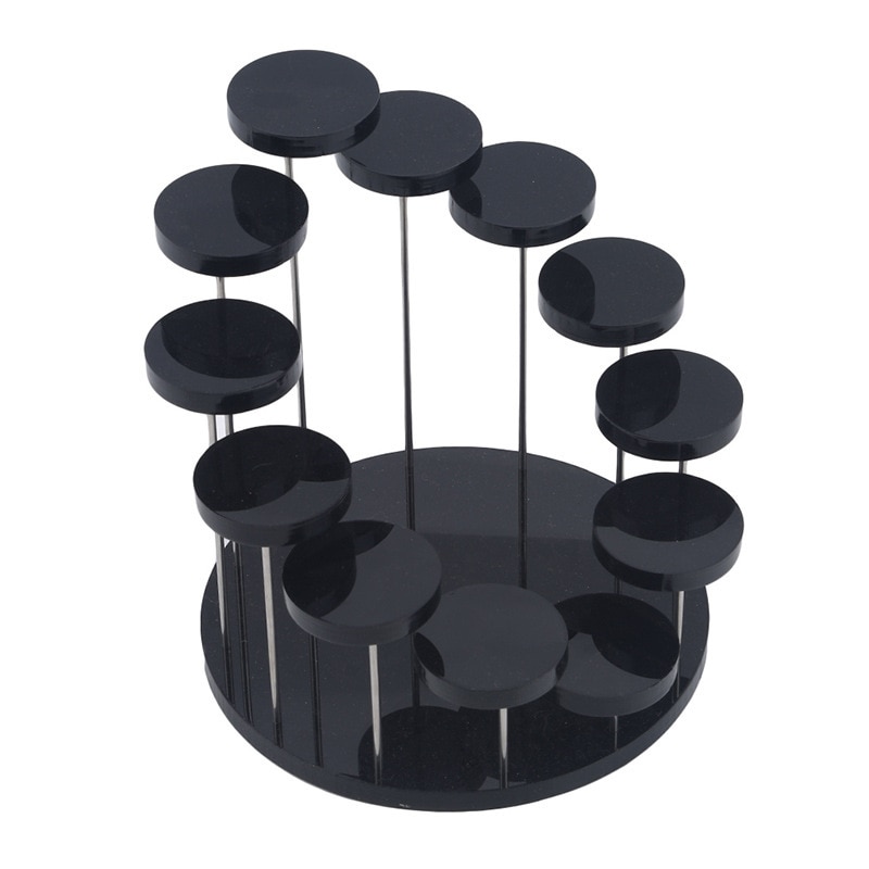 12 Round Food Cupcake Stand Acrylic Display Stand For Cake Ring Jewellery Transparent Dessert Rack Wedding Birthday Tools