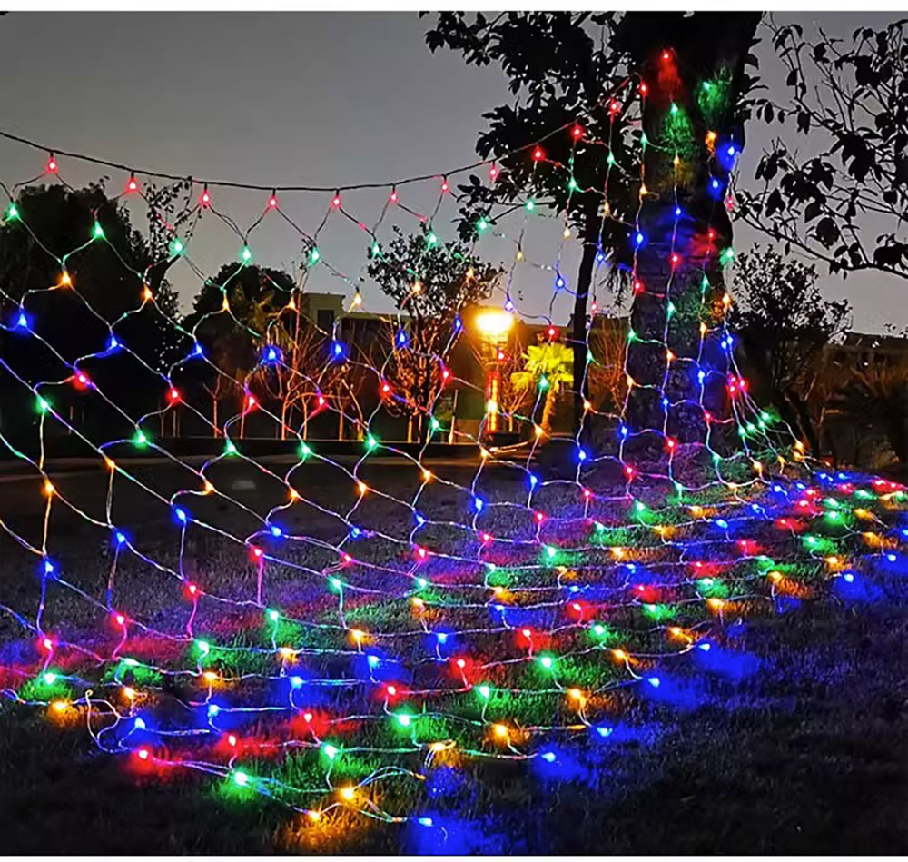 4mx6m 2mx3m 2mX2m Weihnachtsgirlanden LED Schnur Weihnachten Netz Licht Gebühr Weihnachten Party Garten Hochzeit Dekoration Vorhang Licht: RGB / 0-5W