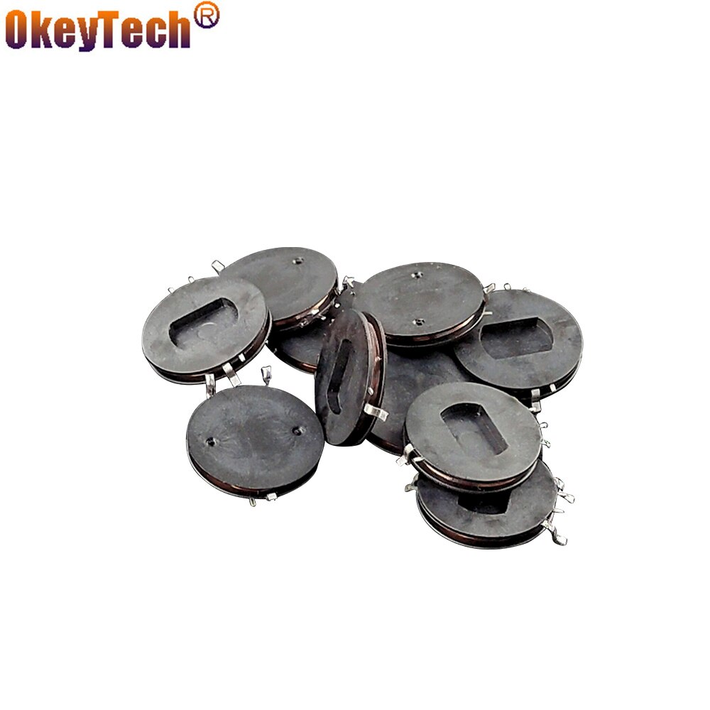 OkeyTech-bobina de transformador de inductancia para reparación de llave de coche, caja de llave remota de tarjeta inteligente para Renault Megane, 2,6x17x24mm, 10 unids/lote