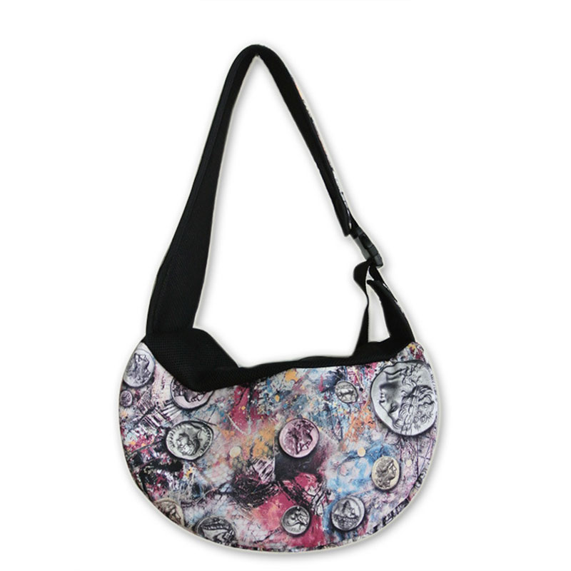 Kleine Puppy Kat Schoudertas Kooi Outdoor Travel Bag Carrier Draagbare Winkelen Canvas Rugzak Chihuahua Bulldog: 2