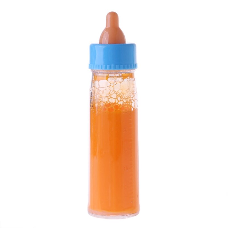 Baby dukker fodringsflaske magisk flaske sæt forsvindende mælk foregiver at lege legetøj  q6pd: Gul