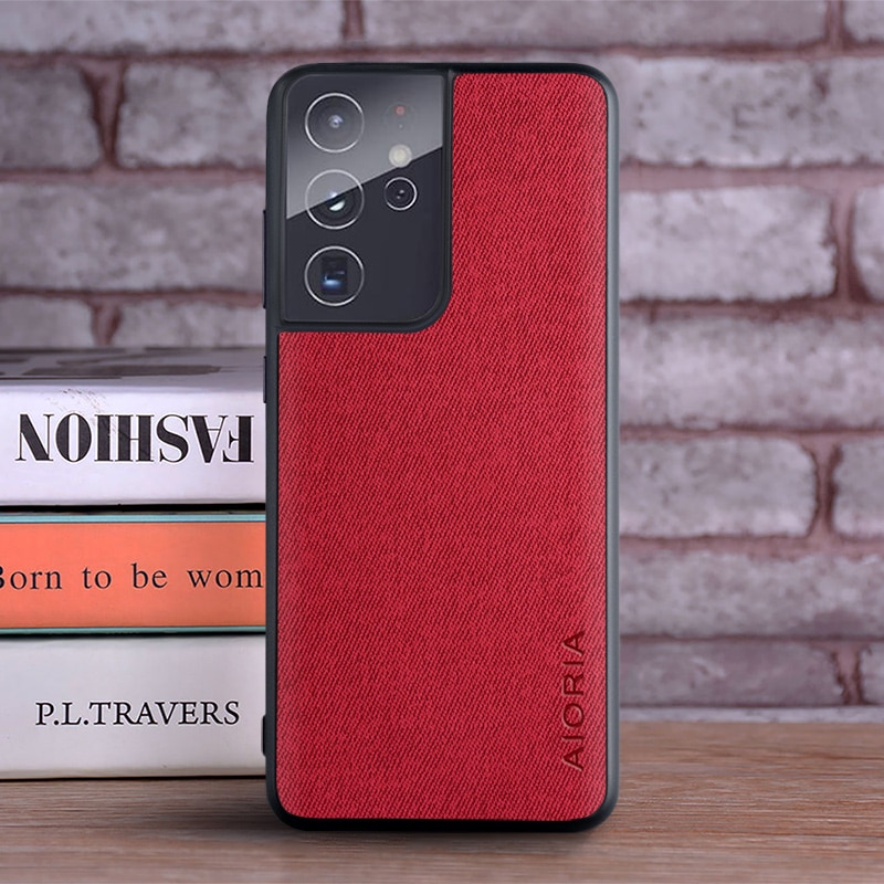 Coque de luxe en cuir souple TPU rigide, étui pour Samsung Galaxy S21 Plus Ultra 5G